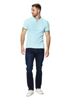 Playeras Polo Para Hombre Manga Corta Cuello Mao A41401 Aqua