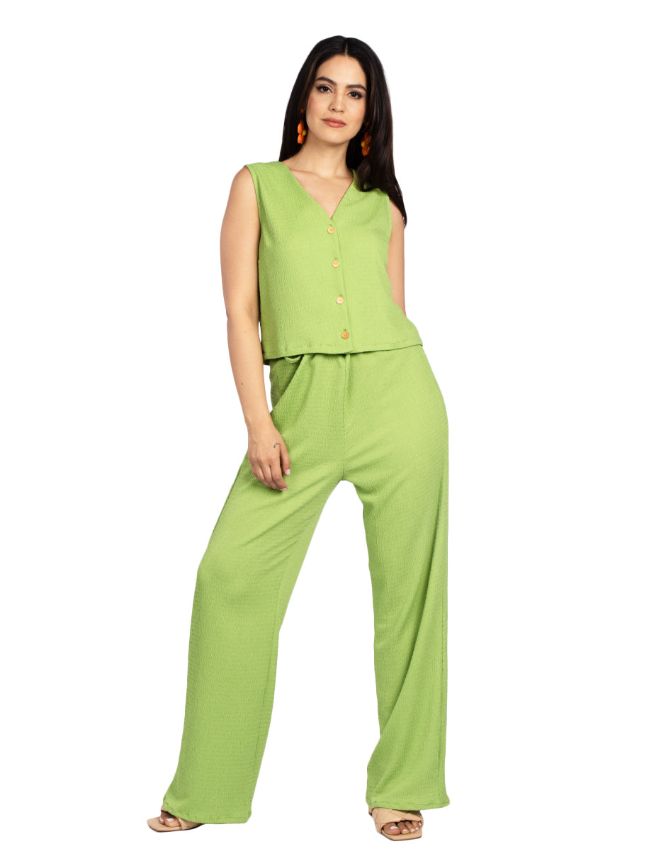 Pantalones Para Mujer Con Jareta Corrugado W51118 Lima