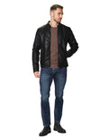 Chamarras Para Hombre Lisa Cuello Alto D45322 Negro