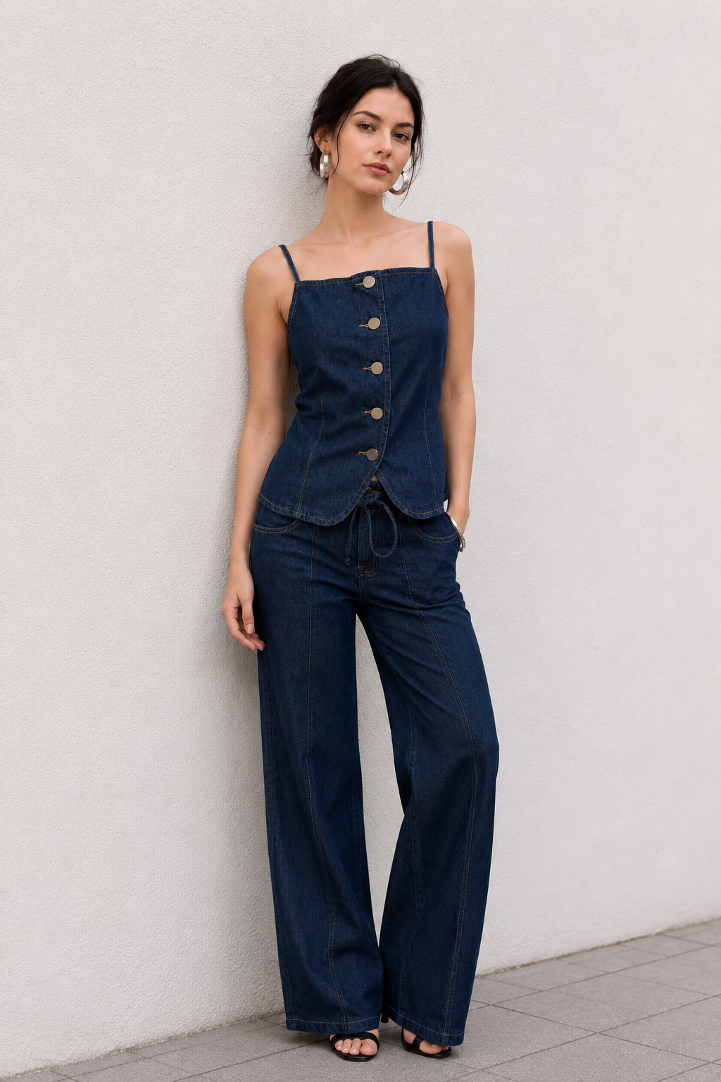 Chalecos Para Mujer Denim De Tirantes Mezclilla R63102 Unico