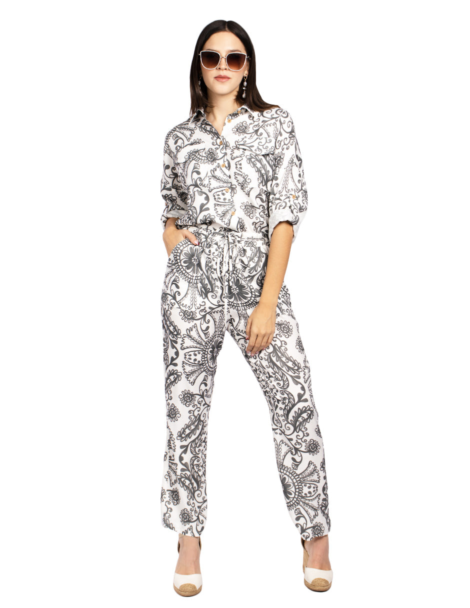 Blusas Para Mujer Camisera Con Jareta N51126 Unico