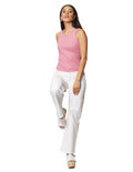 Blusas Para Mujer Bobois Moda Casuales De Resaque Lisa Comoda De Tirantes N41162 Rosa