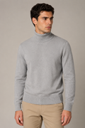 Suéteres Para Hombre Cuello Tortuga De Punto Fino E65303 Gris