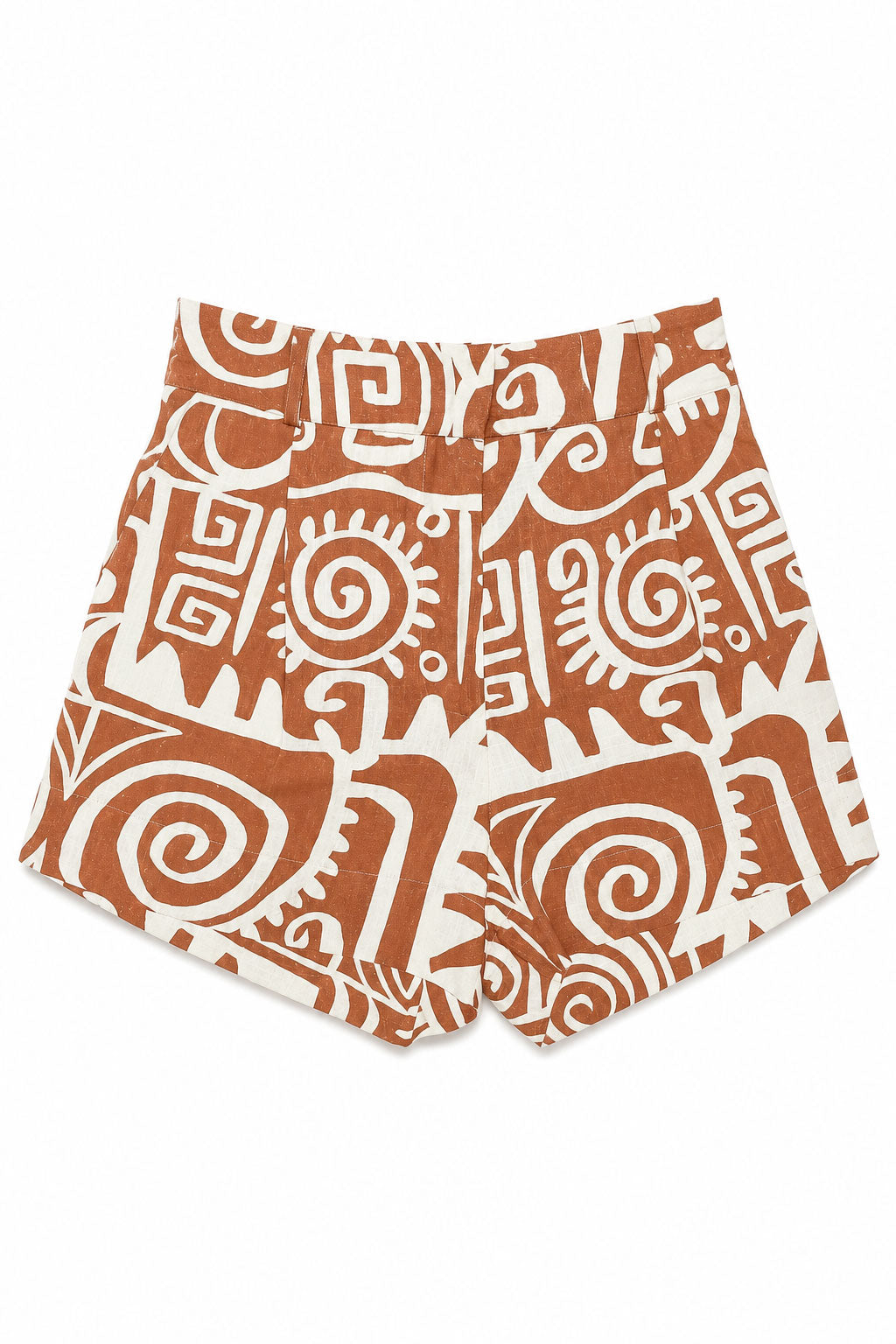 Shorts Para Mujer Tipo Lino Con Bolsillos Y61100 Chedron