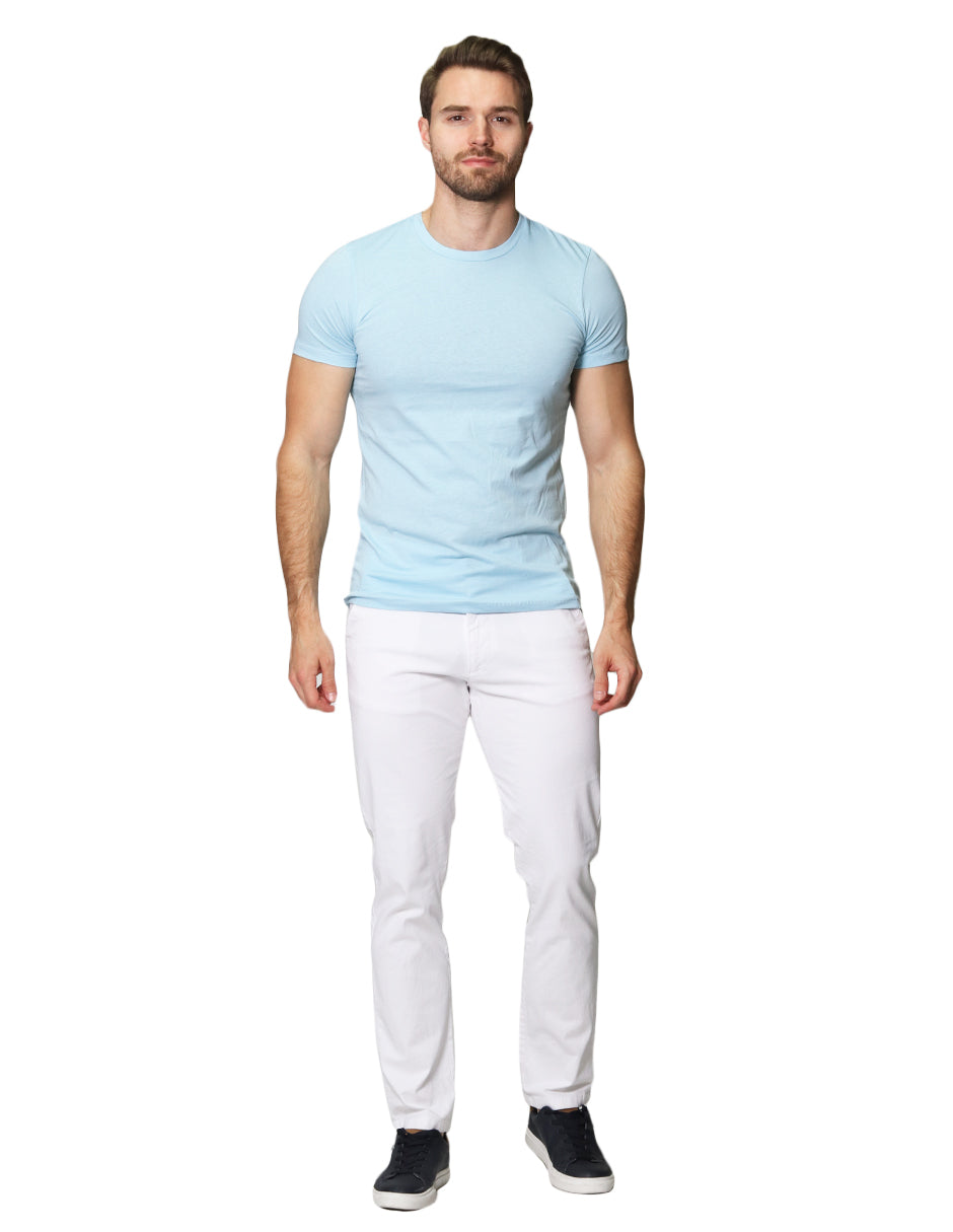 Playeras Para Hombre Cuello Redondo Basica APCR Aqua