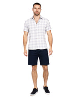 Camisas Para Hombre Dobbie Con Textura B51356 Marino