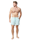 Trajes De Baño Para Hombre Bobois Moda Casuales Bañador Liso Con Logo G41450 Menta