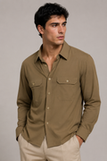 Camisas Para Hombre Super Stretch Non Iron B55410 Camel