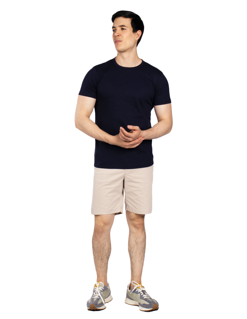 Playeras Para Hombre Slim Fit Microcostura A51301 Negro