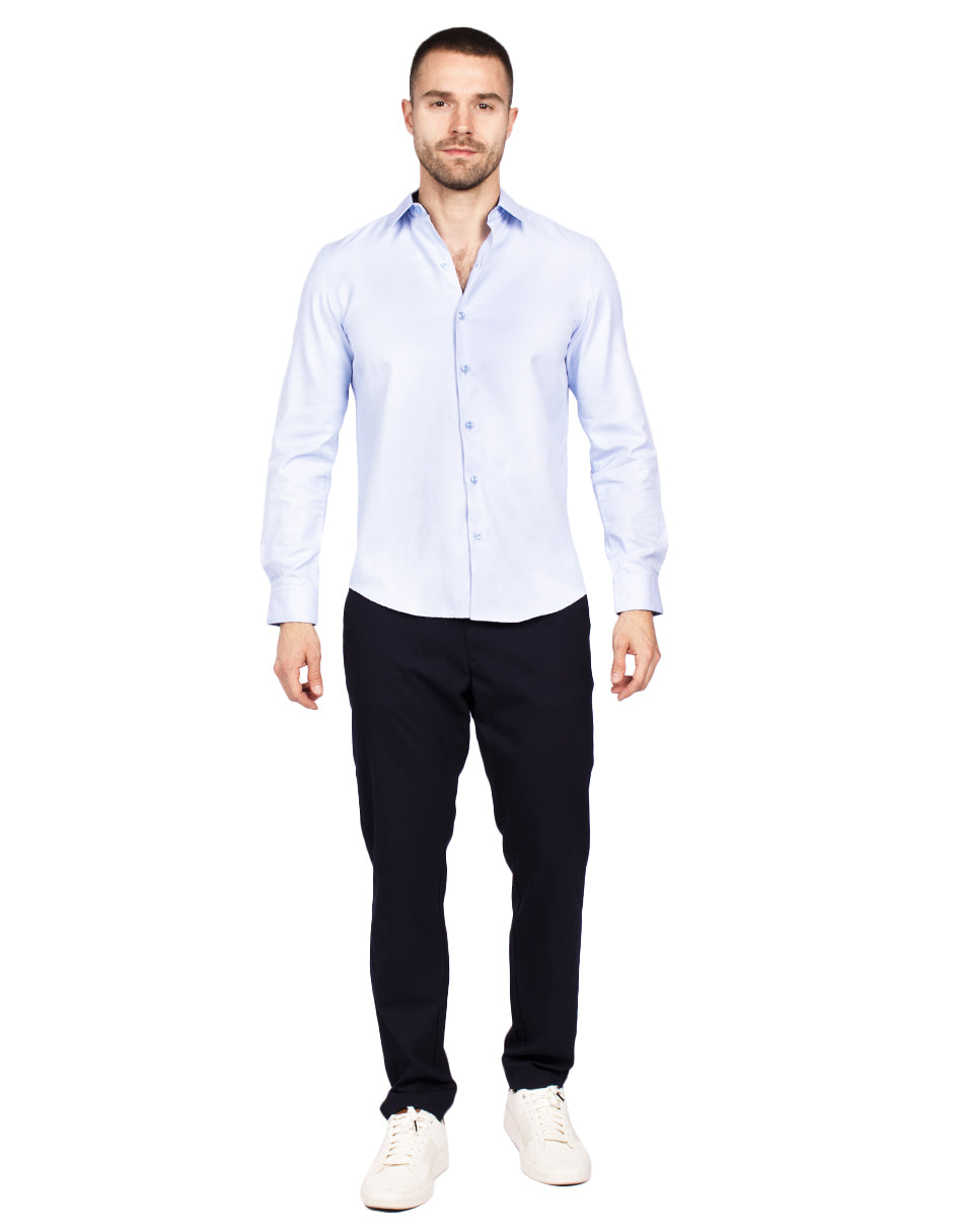 Camisas Para Hombre Slim Fit Textura B51311 3