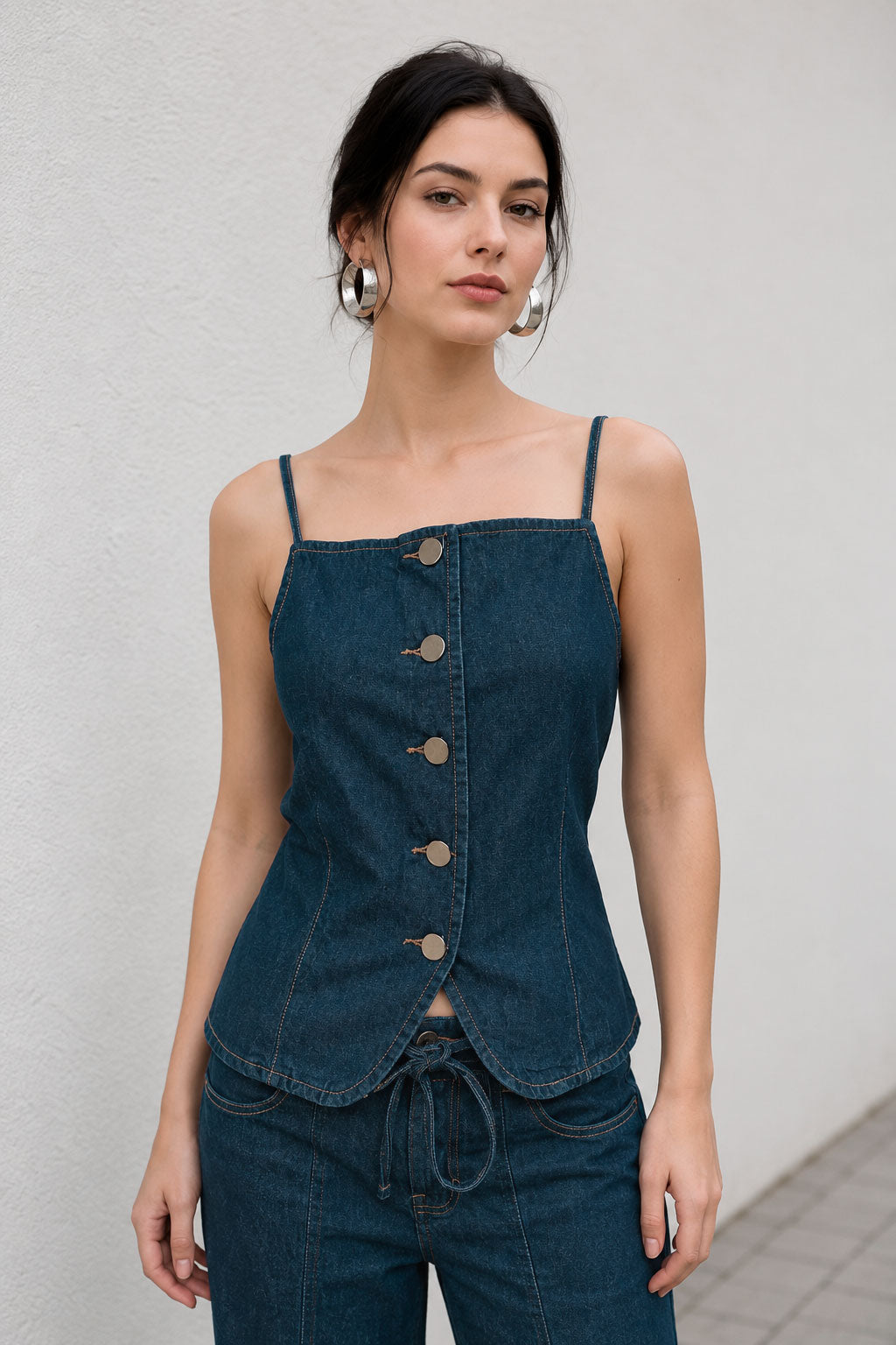Chalecos Para Mujer Denim De Tirantes Mezclilla R63102 Unico