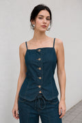 Chalecos Para Mujer Denim De Tirantes Mezclilla R63102 Unico
