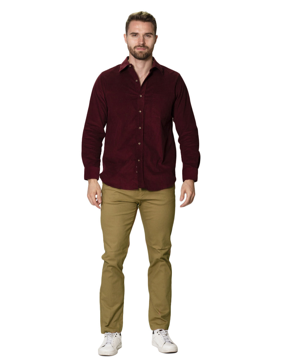 Pantalones Para Hombre Soft Stretch Slim GPAXAR Camel
