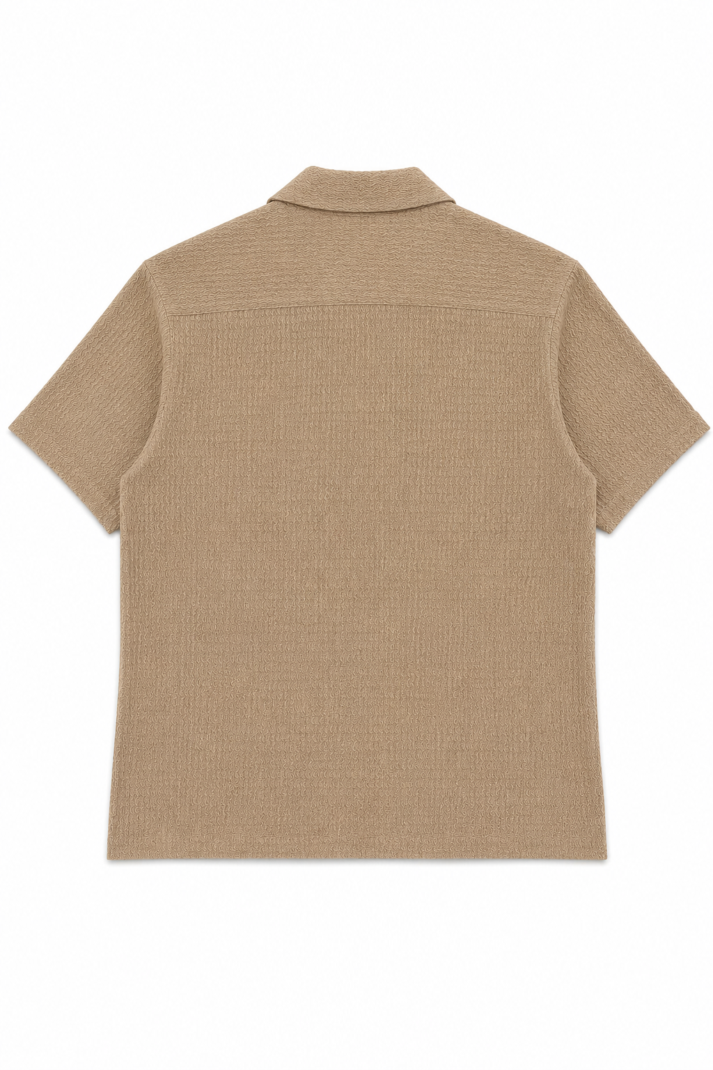 Camisa para Hombre Manga Corta Super Stretch Antiarrugas B61452 Kaki