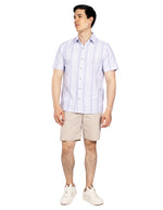 Camisas Para Hombre Dobbie Con Textura B51356 Blanco