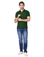 Playeras Polo Para Hombre Lisa Basica A45404 Militar