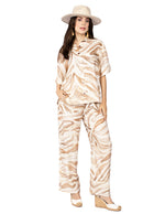 Blusas Para Mujer Camisera Tipo Lino N51131 Hueso