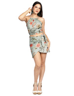 Blusas Para Mujer Top Tipo Lino Cuello Halter N51117 Sage
