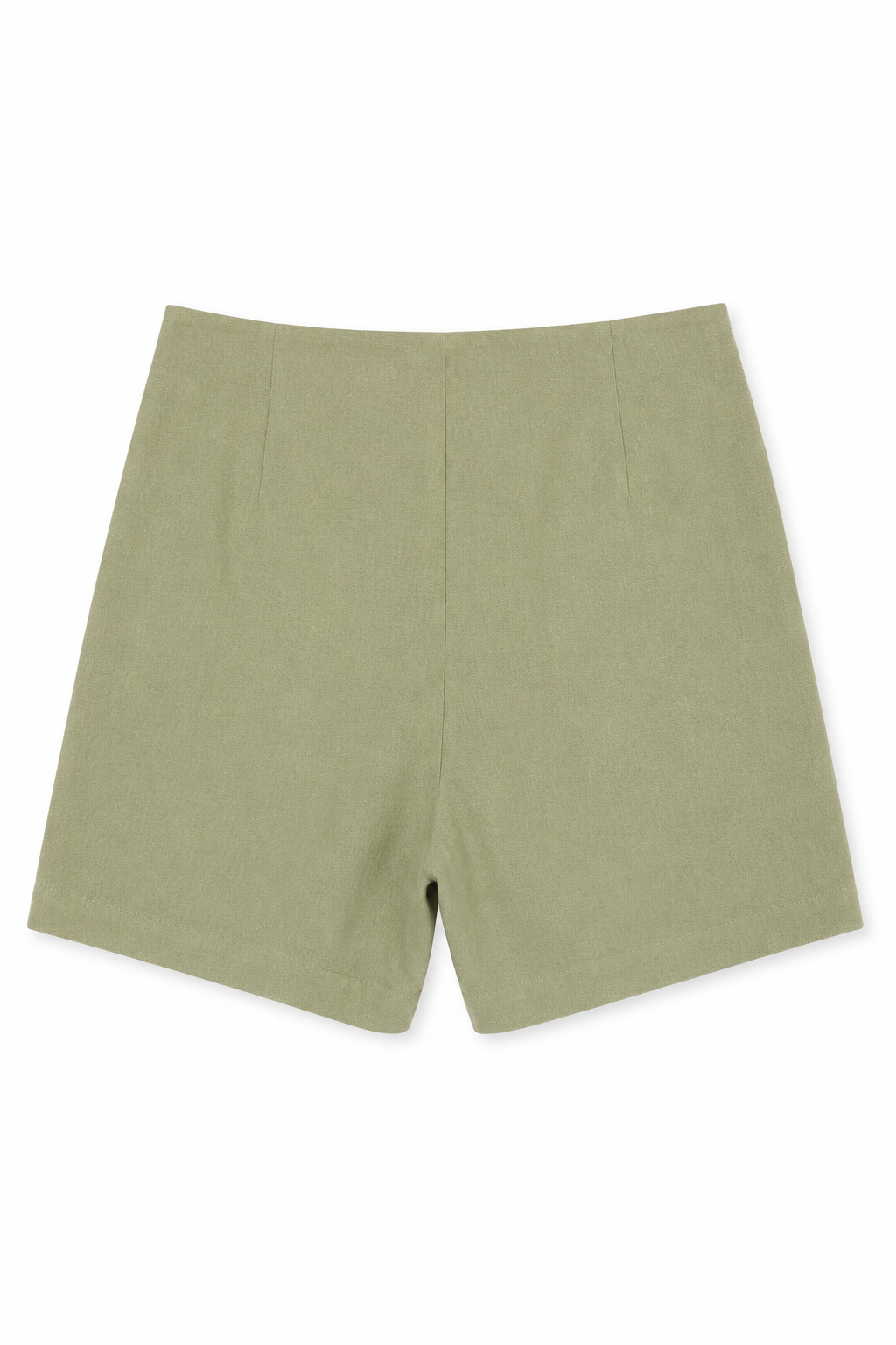 Shorts Para Mujer Lino Básico Con Elastico Y61105 Olivo