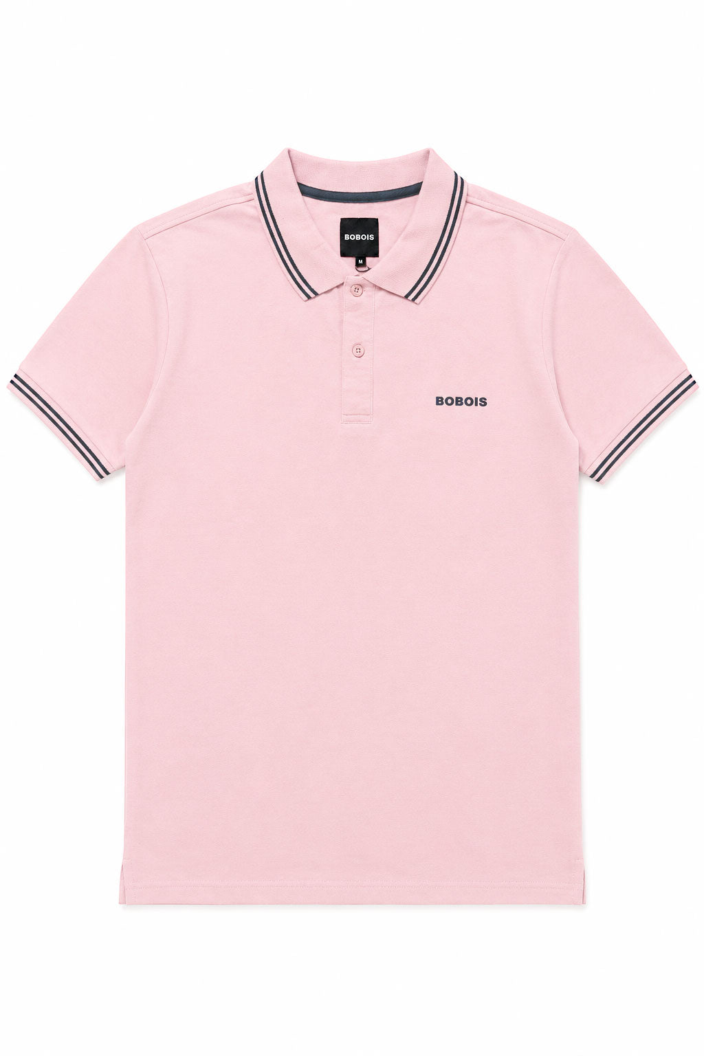 Playeras Polo Para Hombre Básica con Rayas APOLRS Rosa