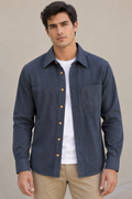 Sobrecamisas para Hombre Ligera de Algodón B65319 Azul
