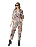 Blusas Para Mujer Estampada Con Nudo N43102 Olivo