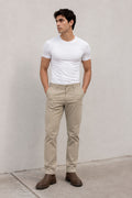 Pantalones Para Hombre Formal Casual Regular Fit GFIVE Kaki