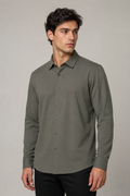 Camisas Para Hombre De Manga Larga Micropanal B65403 Olivo