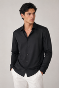 Camisas Para Hombre Super Stretch Sin Arrugas B55401 Negro