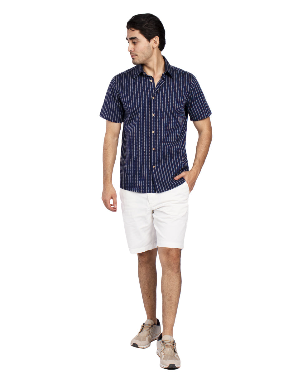 Camisas Para Hombre Regular Fit B51357 Marino