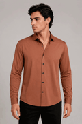 Camisas Para Hombre Microperforada Super Stretch Sin Costuras B65405 Chedron