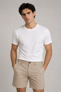 Bermudas Para Hombre De Gabardina Spandex Algodón GBRABSON Kaki