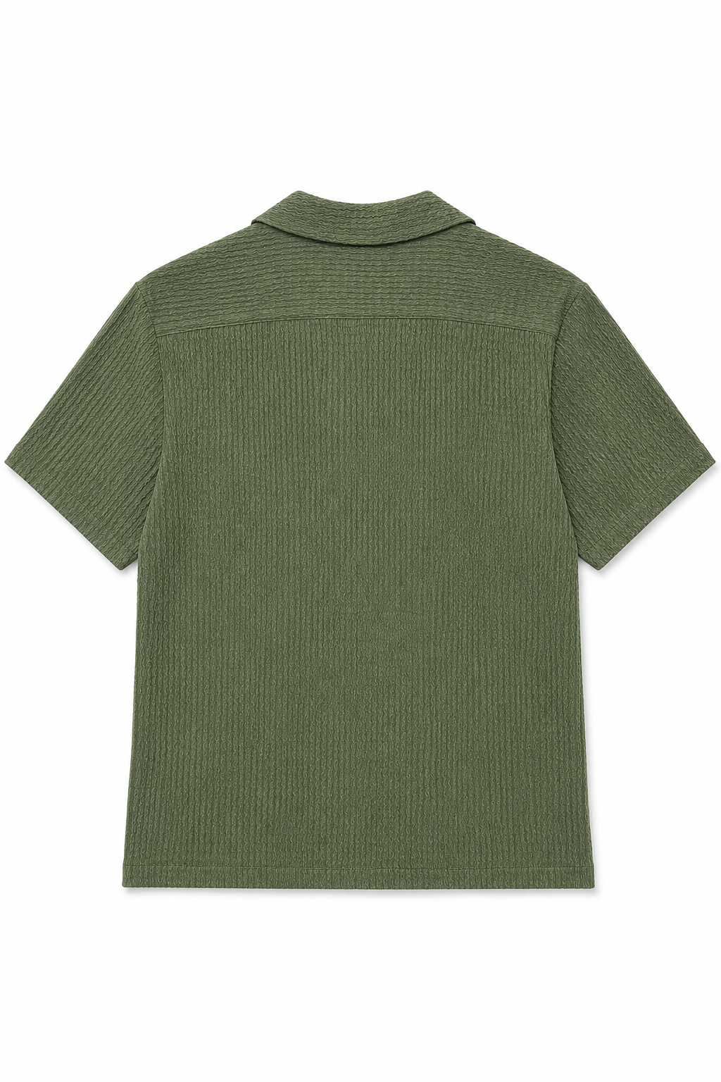 Camisa para Hombre Manga Corta Super Stretch Antiarrugas B61452 Olivo