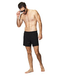 Trajes De Baño Para Hombre Bobois Moda Casuales Bañador Liso Con Logo G41450 Negro