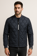 Chamarras Para Hombre De Invierno Estilo Acolchado D45303 Marino