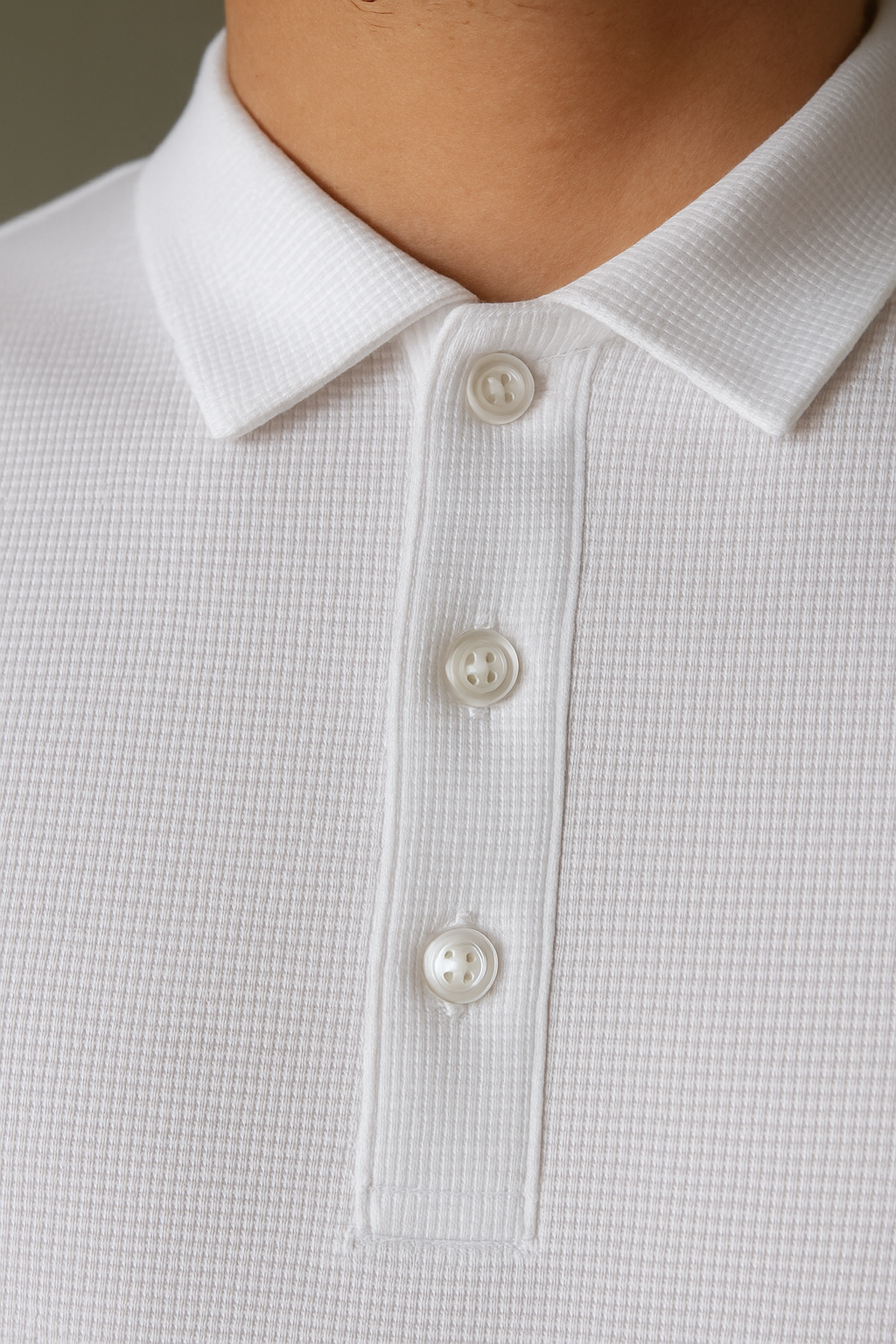 Playeras Polo Para Hombre Spandex Con Textura A55402 Blanco