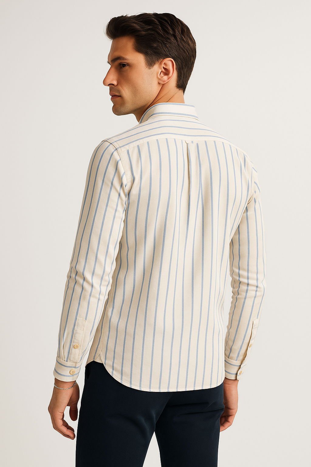 Camisas Para Hombre Regular Fit Oxford B51114 Amarillo