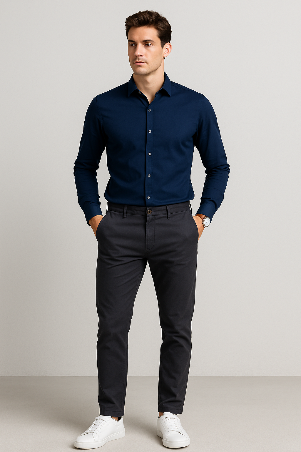 Pantalones Para Hombre Soft Stretch Slim GPAXAR Oxford