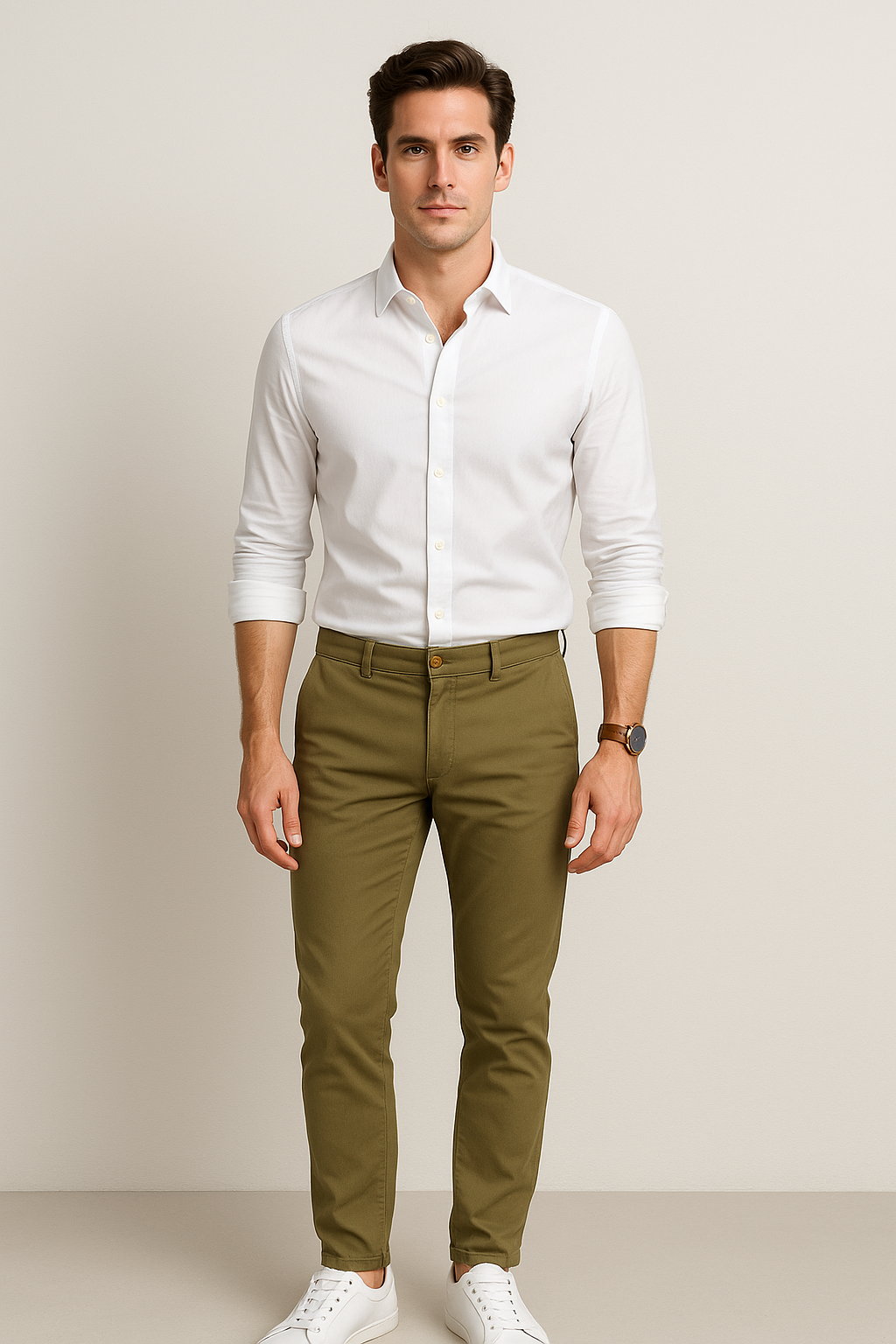 Pantalones Para Hombre Soft Stretch Slim GPAXAR Camel