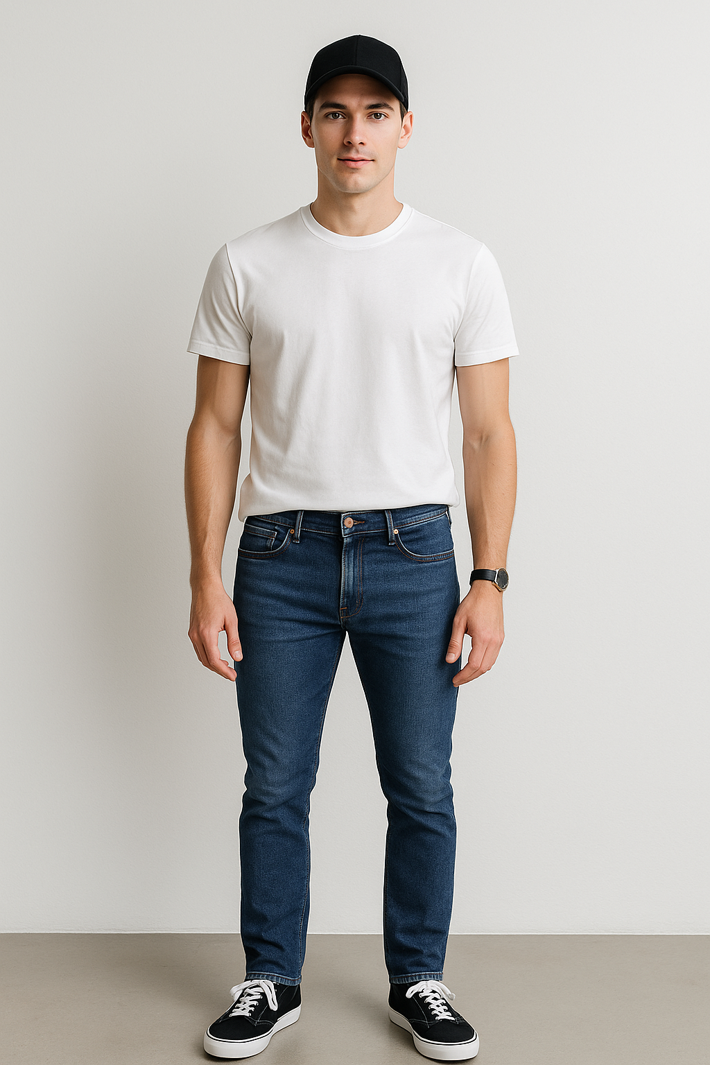 Jeans Para Hombre Mezclilla Slim Fit JSLIM Stone