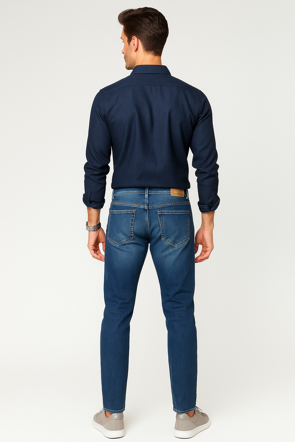 Jeans Para Hombre Mezclilla Slim Fit JSLIM Double Stone