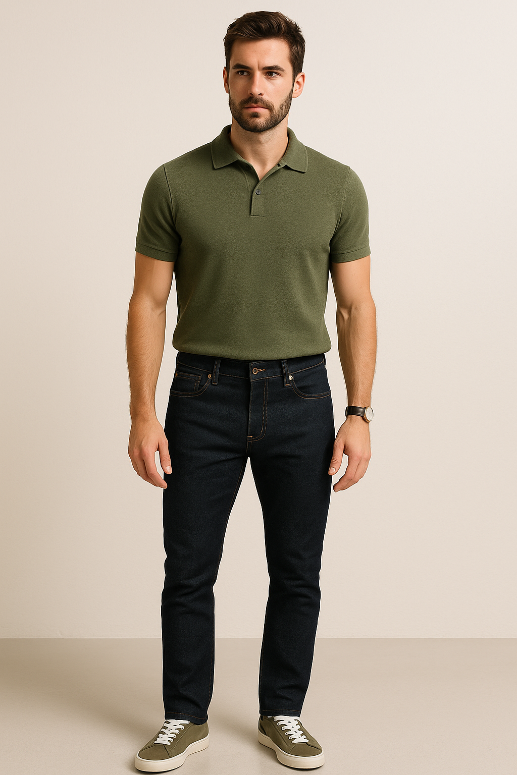 Jeans Para Hombre Mezclilla Slim Fit JSLIM Indigo