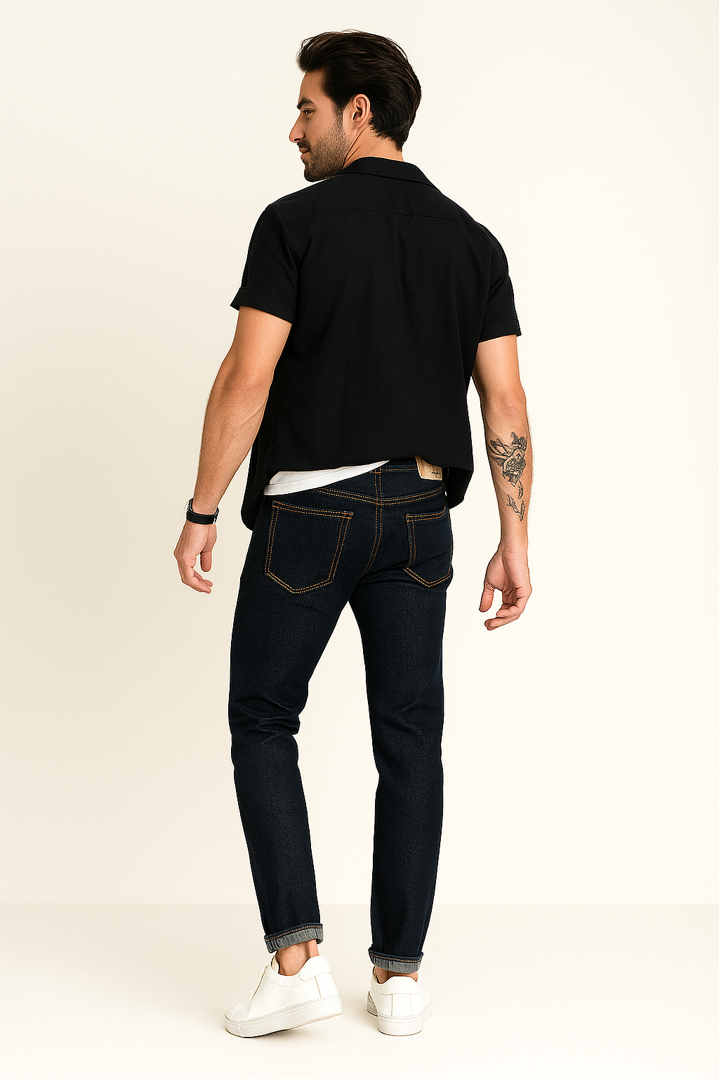Jeans Para Hombre Mezclilla Slim Fit JSLIM Dark Stone