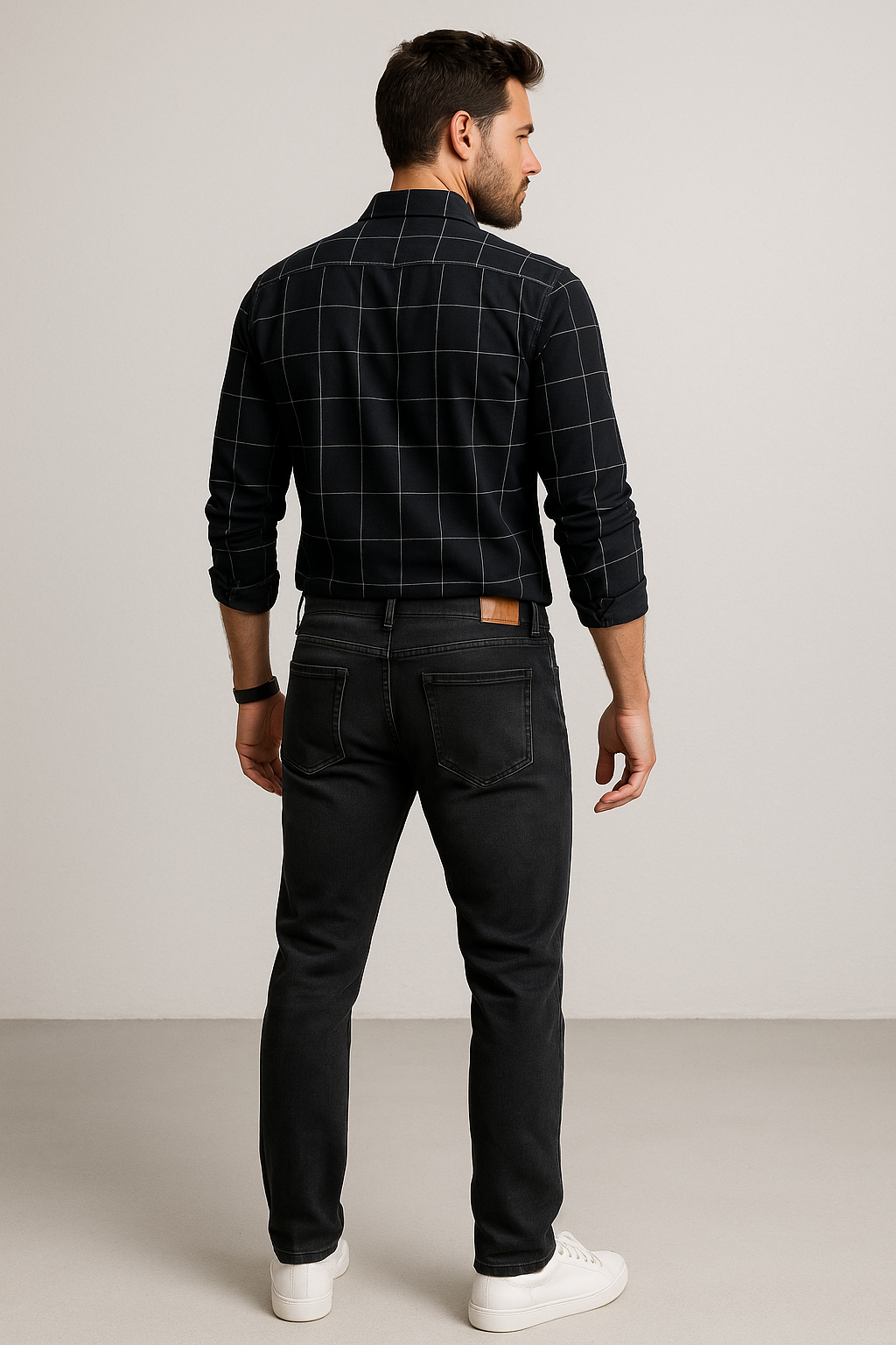 Jeans Para Hombre Mezclilla Slim Fit JSLIM Dark Gris