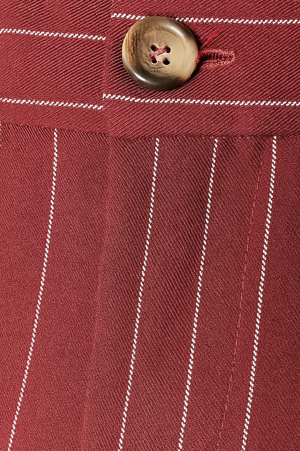 Pantalones Para Mujer De Rayas Estilo Sastrero Con Pinzas W53109 Vino