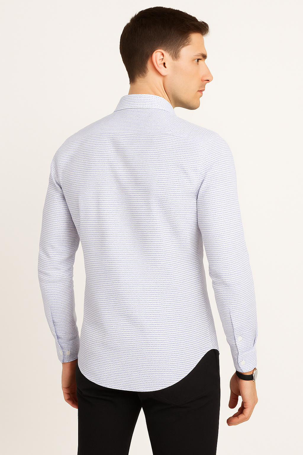 Camisas Para Hombre Slim Fit Textura B51311 5