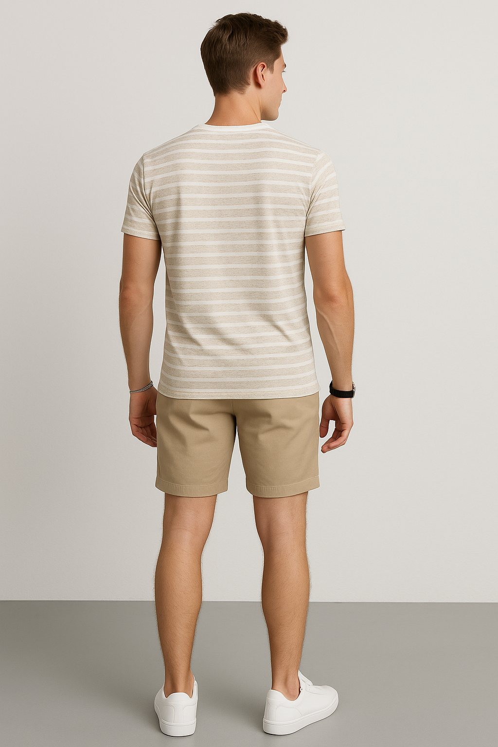Playeras Para Hombre Comoda Ligera A51306 Beige