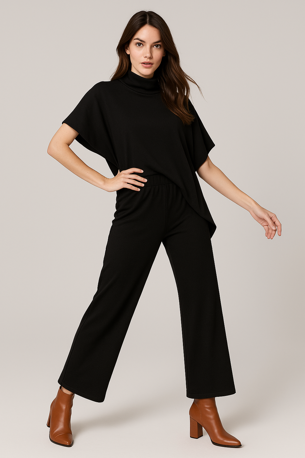 Blusas Para Mujer Bluson Asimétrico Cuello N53133 Negro