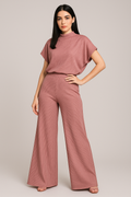 Pantalones Para Mujer Wide Leg De Canal W53118 Mauve