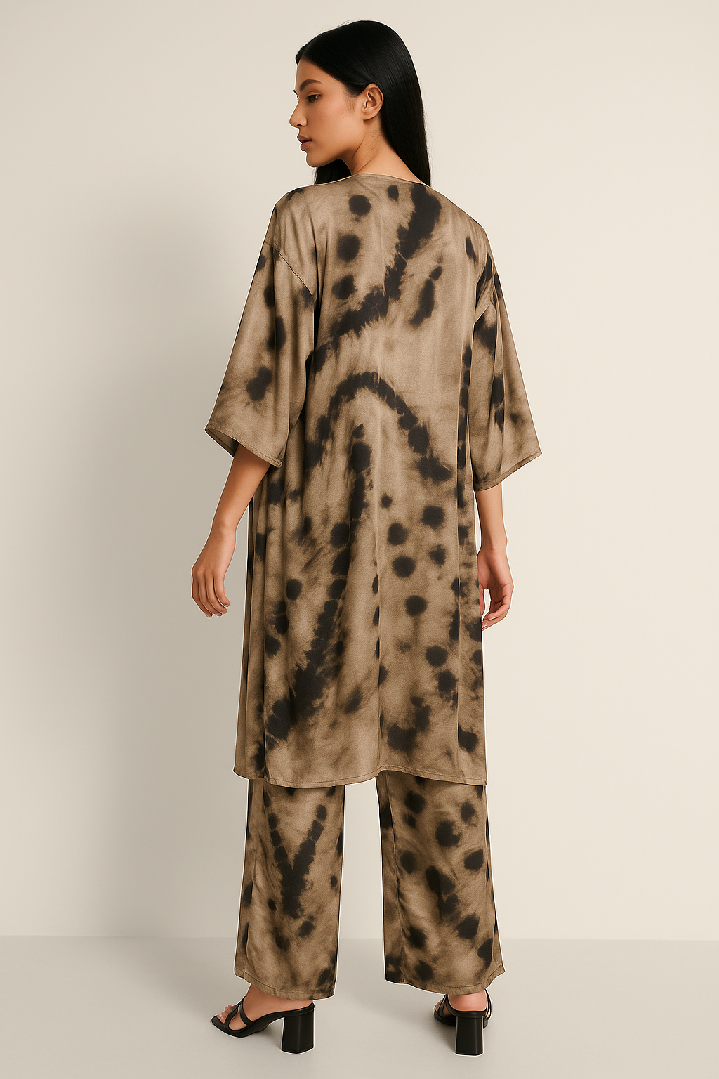 Kimonos Para Mujer Largo Estampado T53100 Unico